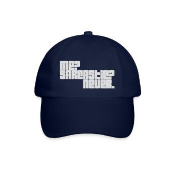 moi sarcastique ne cite jamais - Casquette classique - bleu/bleu - Devant