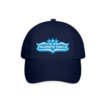 im the favorite uncle - Baseballkappe - Blau/Blau - Vorne