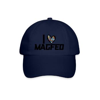 I Love Magfed - Baseballkappe - Blau/Blau - Vorne