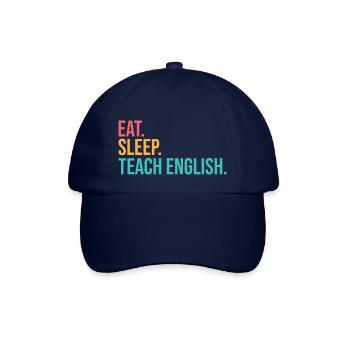 Eat Sleep Teach Repeat - Baseball Cap - blue/blue - Front
