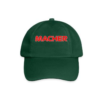 MACHER MOTIV - COLLE MALLE BIERKÖNIG AUFSCHRIFT - Baseballkappe - Flaschengrün - Vorne