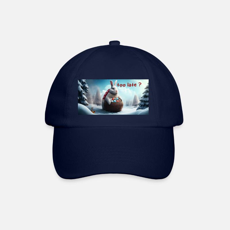 Lapin de Pâques trop tard ? - Casquette classique - bleu/bleu