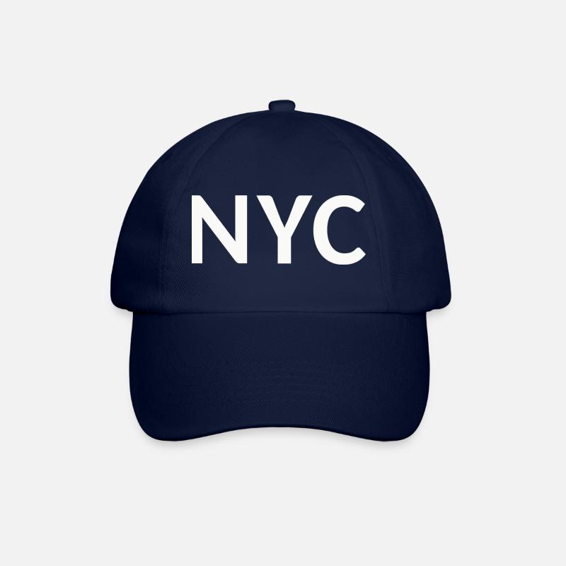 NYC Schriftzug - Baseballkappe - Blau/Blau