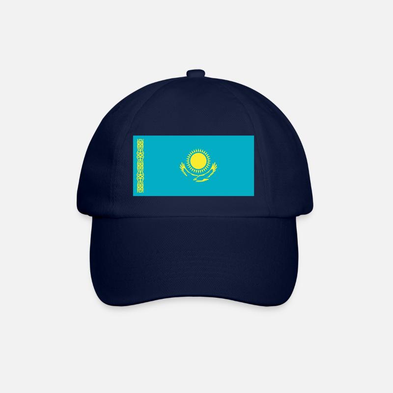 Kasachstan Flagge / Drapeau Kasachstan - Baseballkappe - Blau/Blau