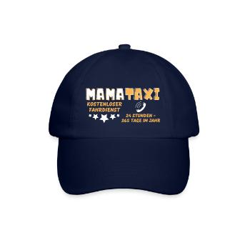 Mama Taxi beste Geschenk Muttertag - Baseballkappe - Blau/Blau - Vorne