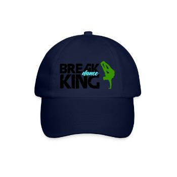 break dance king - Baseballkappe - Blau/Blau - Vorne