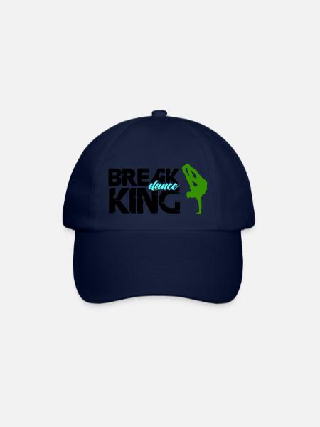 break dance king - Baseballkappe - Blau/Blau