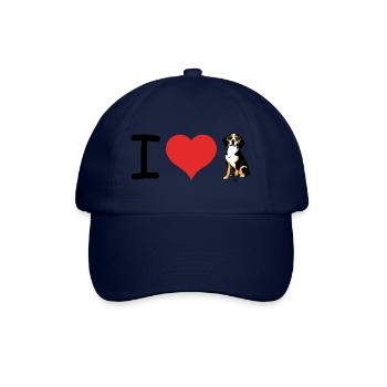 I love Beagles Heart - Pet Design - Baseball Cap - blue/blue - Front