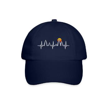 Trees Heartbeat Forest Wildlife Nature Outdoor - Baseball Cap - blue/blue - Front