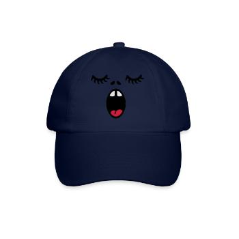 Sängergesicht / singer face (3c) - Baseball Cap - blue/blue - Front