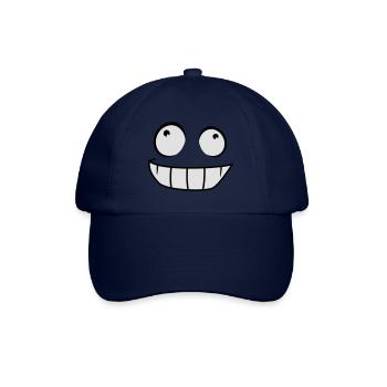 Sourire Bande dessinée Visage Coquin Sourire - Casquette classique - bleu/bleu - Devant