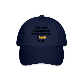 naissance d'une légende - Casquette classique - bleu/bleu - Devant