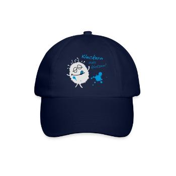 Kleckern statt klotzen - Baseballkappe - Blau/Blau - Vorne