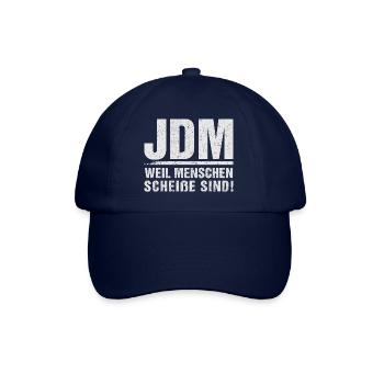 JDM Menschen scheiße - Baseballkappe - Blau/Blau - Vorne