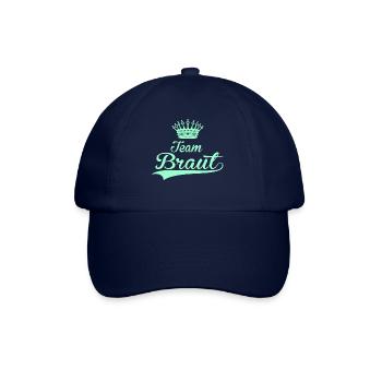 TEAM BRAUT hochzeit heiraten JGA trauung lieben - Baseballkappe - Blau/Blau - Vorne