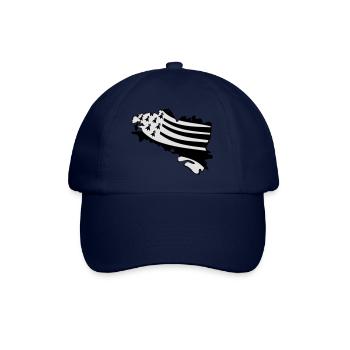 Breizh - Bretagne - Baseballkappe - Blau/Blau - Vorne