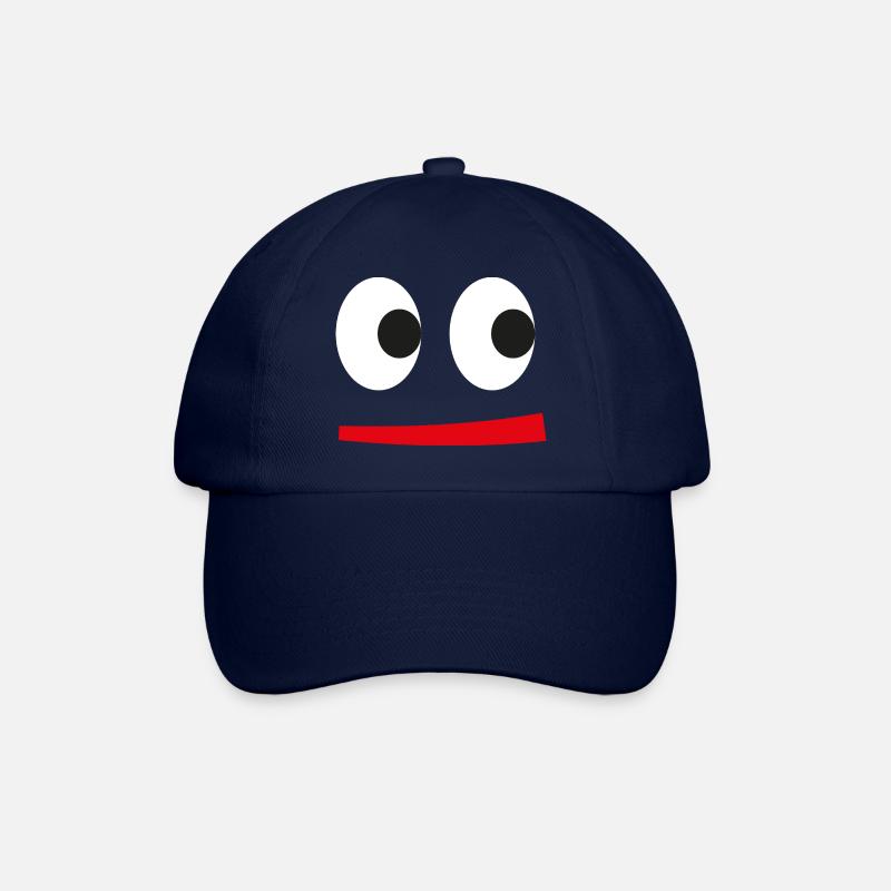 funny face - Baseball Cap - blue/blue