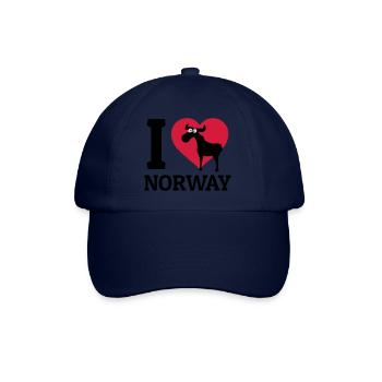 I love Norway - Casquette classique - bleu/bleu - Devant