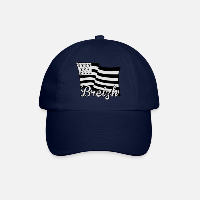 Bretagne Breizh drapeau - Casquette classique - bleu/bleu