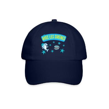 AVEC LES SIRÈNES - Casquette classique - bleu/bleu - Devant