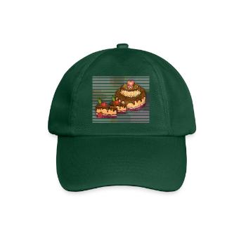 Kuchen - Baseballkappe - Flaschengrün - Vorne