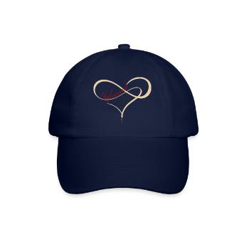 unendlich rot - Baseballkappe - Blau/Blau - Vorne