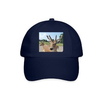 Close up of a Deer - Baseball Cap - blue/blue - Front