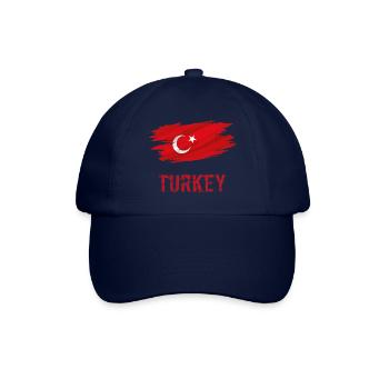 Flagge Patriot Geschenk Heimat Land Fahne Türkei - Baseballkappe - Blau/Blau - Vorne