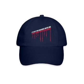 you disagree with me - Baseball Cap - blue/blue - Front