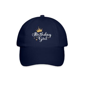 Fille d’anniversaire - Casquette classique - bleu/bleu - Devant