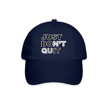 Just don't give up # - Baseball Cap - blue/blue - Front