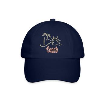 Beach Vibes Summer Beach, Cool Sunset Aesthetic - Baseball Cap - blue/blue - Front