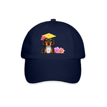 Bachelor Dachshund School Leaving Certificate Studies Dogs - Baseball Cap - blue/blue - Front