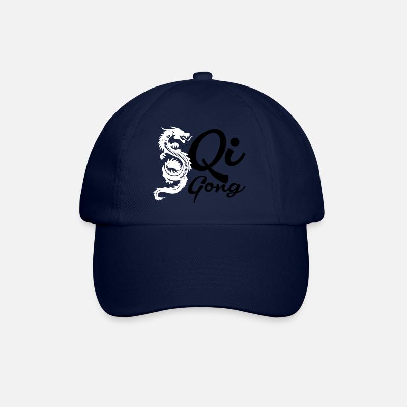 Qigong drache - Baseballkappe - Blau/Blau