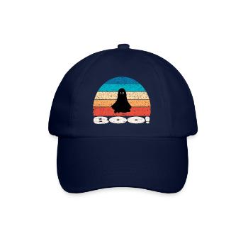 Retro vintage Sunset Halloween Ghost - Baseballkappe - Blau/Blau - Vorne