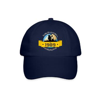 35. Geburtstag Rockt die Menge seit 04/1989 - Baseballkappe - Blau/Blau - Vorne
