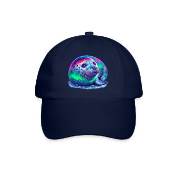 Aurora Borealis Seal - Baseball Cap - blue/blue - Front