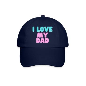 I love my Dad - Baseballkappe - Blau/Blau - Vorne