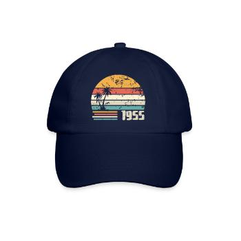 1955 Cadeau Anniversaire - Made in 1955 Rétro 1955 - Casquette classique - bleu/bleu - Devant