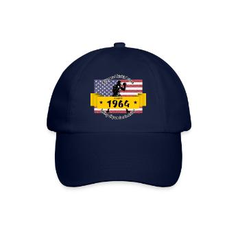 60. Geburtstag Vivant et dynamique depuis 08/1964 - Casquette classique - bleu/bleu - Devant