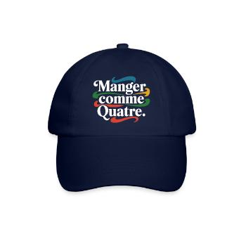 Manger comme quatre - Casquette classique - bleu/bleu - Devant
