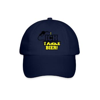 ich tanke bier 01 - Baseballkappe - Blau/Blau - Vorne