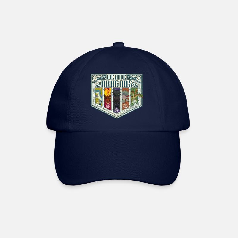 Dragons Nous Avons Des Dragons - Casquette classique - bleu/bleu