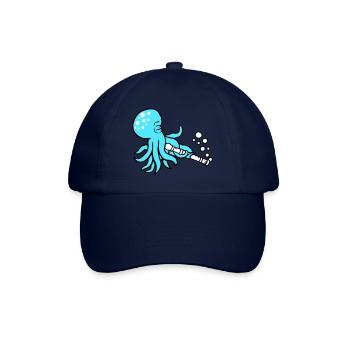 Octopus Flûte Musique Jouer Des Bulles Sous L’eau - Casquette classique - bleu/bleu - Devant