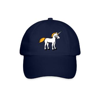Unicorn Evil Angry Attack Teeth Grinding Sour - Baseball Cap - blue/blue - Front