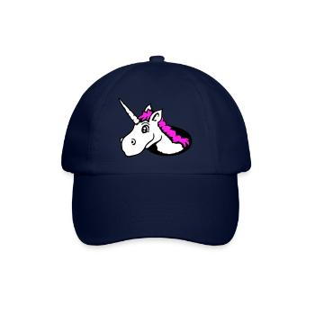 Unicorn Floor Hole Funny Smile Comic Cartoon - Baseball Cap - blue/blue - Front