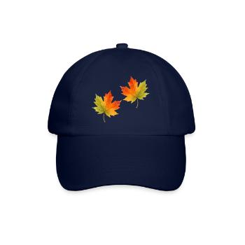 Leaf Maple Leaf Watercolor 2 - Baseball Cap - blue/blue - Front