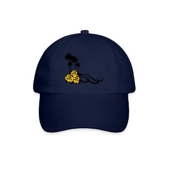 Flower - Palms - Baseball Cap - blue/blue - Front