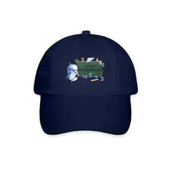 Schulanfang Delfin - Baseballkappe - Blau/Blau - Vorne