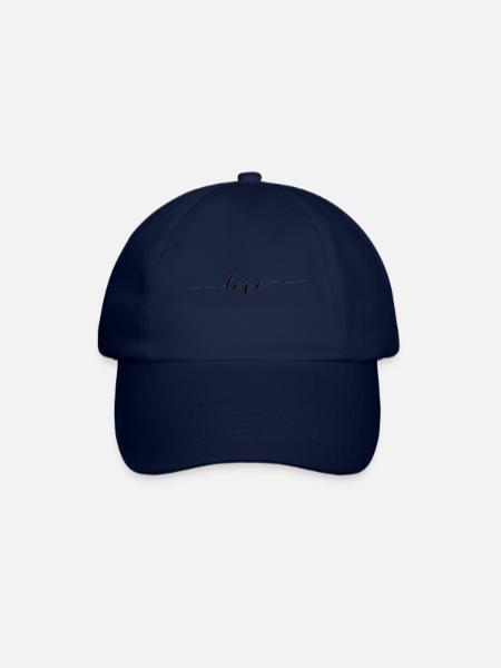 love - Baseballkappe - Blau/Blau
